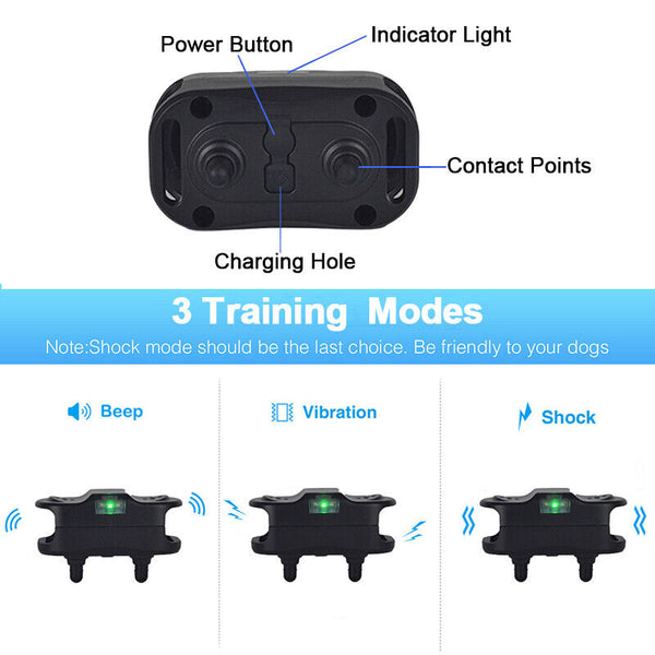 Waterproof Electric Pet Dog Training E-Collar Anti-Bark