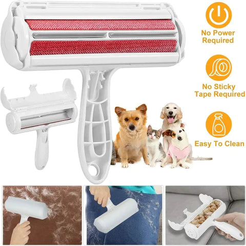 Pet Hair Remover And Free Soft Silicone Brush pets 